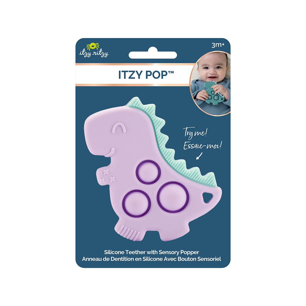 *OUTLET* Itzy Pop Lilac Dino