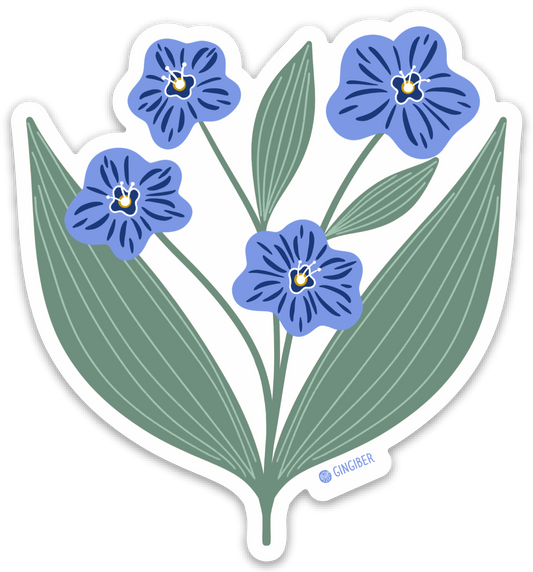 Forget-Me-Not Sticker