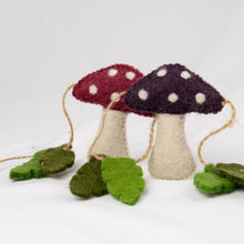 Load image into Gallery viewer, Fall Decor Felt Multi-Color Spotted Mushroom Garland
