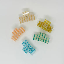 Load image into Gallery viewer, Candy Stripe Hair Claw: Blue
