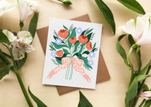 Load image into Gallery viewer, Happy Couple Bouquet Card
