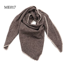 Load image into Gallery viewer, Crochet Trim Weaved Triangle Scarf (8 colors): 021
