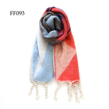 Load image into Gallery viewer, Soft Oblong Multi Color Geometric Brushed Scarf (10 colors): FF096
