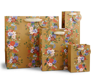 Holiday Garden Party Stripe Gift Bag: Medium
