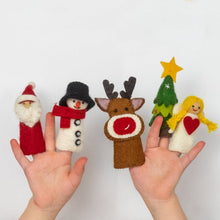 Load image into Gallery viewer, Felt Christmas Finger Puppets SALE 20% OFF WERE $5, NOW $4
