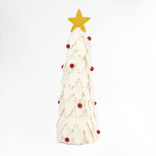 Load image into Gallery viewer, Christmas Decor White Felt Christmas Tree Assorted Sizes: Small
