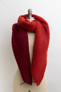 Cozy Double Tone Scarf: Lavender/Green