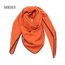 Load image into Gallery viewer, Crochet Trim Weaved Triangle Scarf (8 colors): 021

