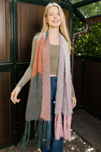 Load image into Gallery viewer, Color Fusion Twirl Tassel Scarf: Rust Combo
