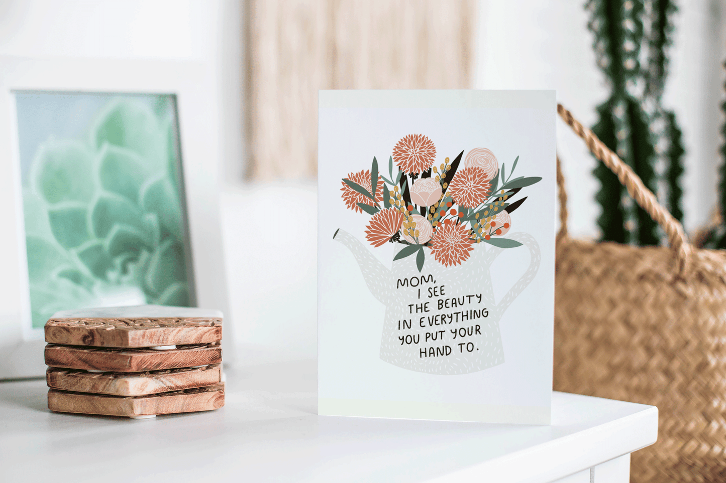 Mom Flowers Card