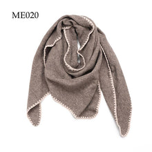 Load image into Gallery viewer, Crochet Trim Weaved Triangle Scarf (8 colors): 021
