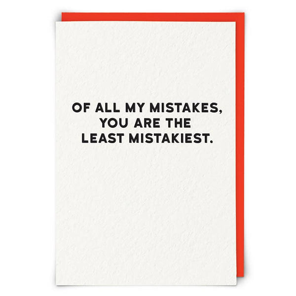 Mistakiest Greeting Card