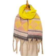 Load image into Gallery viewer, Soft Chunky Fleece Western Scarf With Tassel (8 colors): 05
