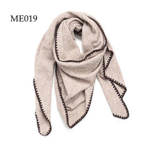 Load image into Gallery viewer, Crochet Trim Weaved Triangle Scarf (8 colors): 021
