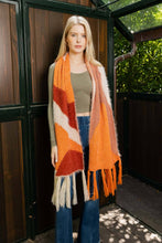 Load image into Gallery viewer, Color Fusion Twirl Tassel Scarf: Rust Combo
