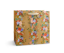 Load image into Gallery viewer, Holiday Garden Party Stripe Gift Bag: Medium
