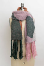 Load image into Gallery viewer, Color Fusion Twirl Tassel Scarf: Rust Combo

