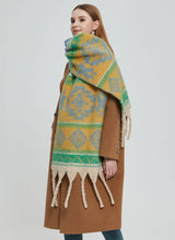 Load image into Gallery viewer, Soft Chunky Fleece Western Scarf With Tassel (8 colors): 05
