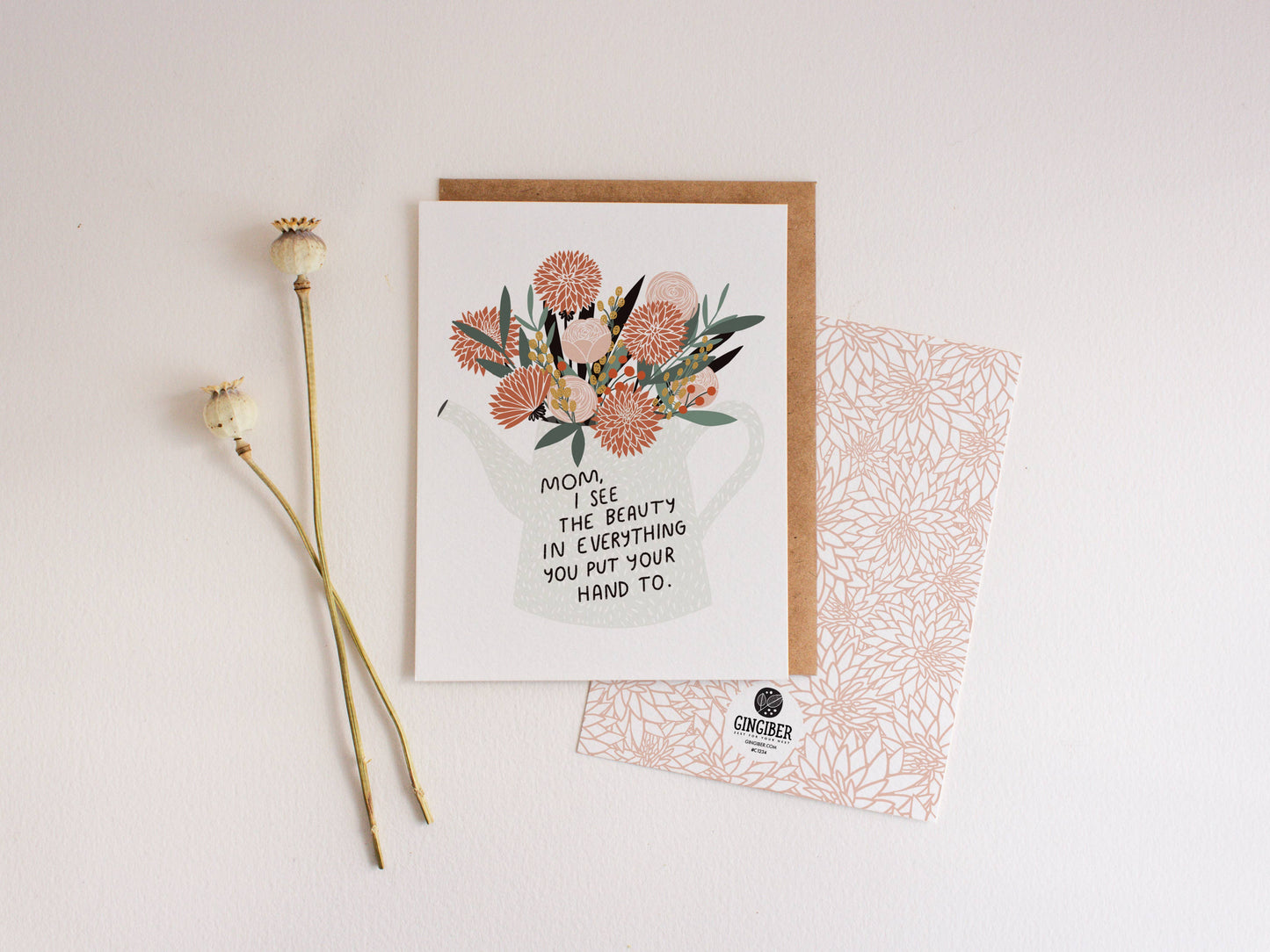 Mom Flowers Card