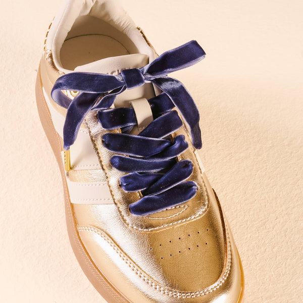 Step It Up Shoelaces-Velvet Blue