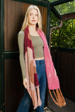 Load image into Gallery viewer, Color Fusion Twirl Tassel Scarf: Rust Combo
