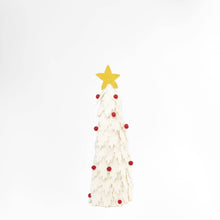 Load image into Gallery viewer, Christmas Decor White Felt Christmas Tree Assorted Sizes: Small
